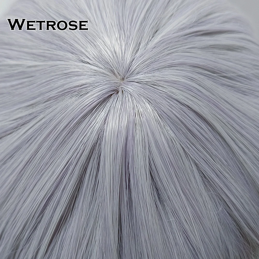 [Wetrose] متوفر في المخزون Hololive EN Vtuber Koseki Bijou شعر مستعار تأثيري الظلام هنتر Chunibyo الزي الجديد الجلد الشعر القصير عيد الميلاد عيد الهالوين