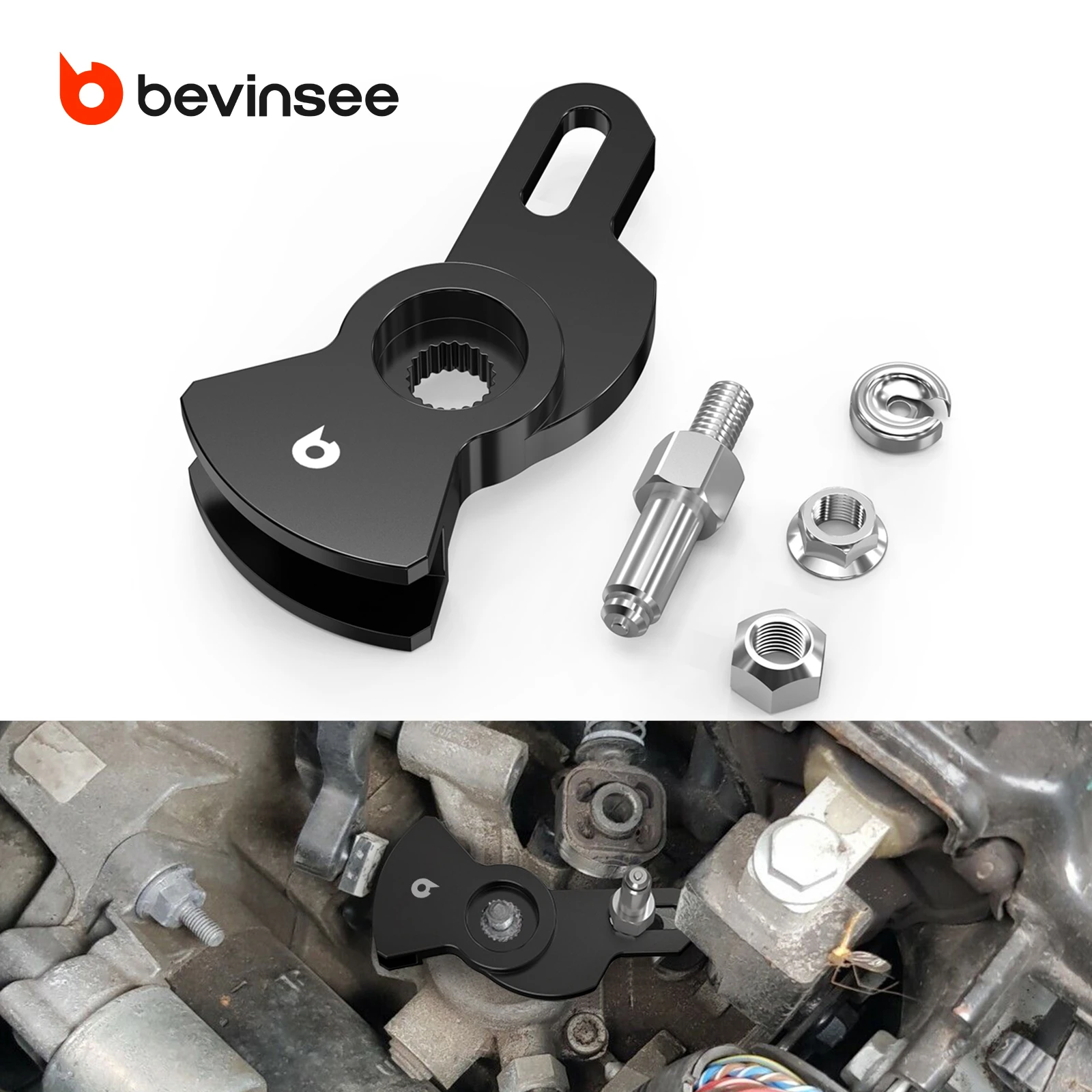 BEVINSEE Short Shifter Arm 5-speed Manual Kit for Audi TT MK1 for Audi A3, for VW Golf MK4 MK5 for Jetta MK4 for Beetle for Bora