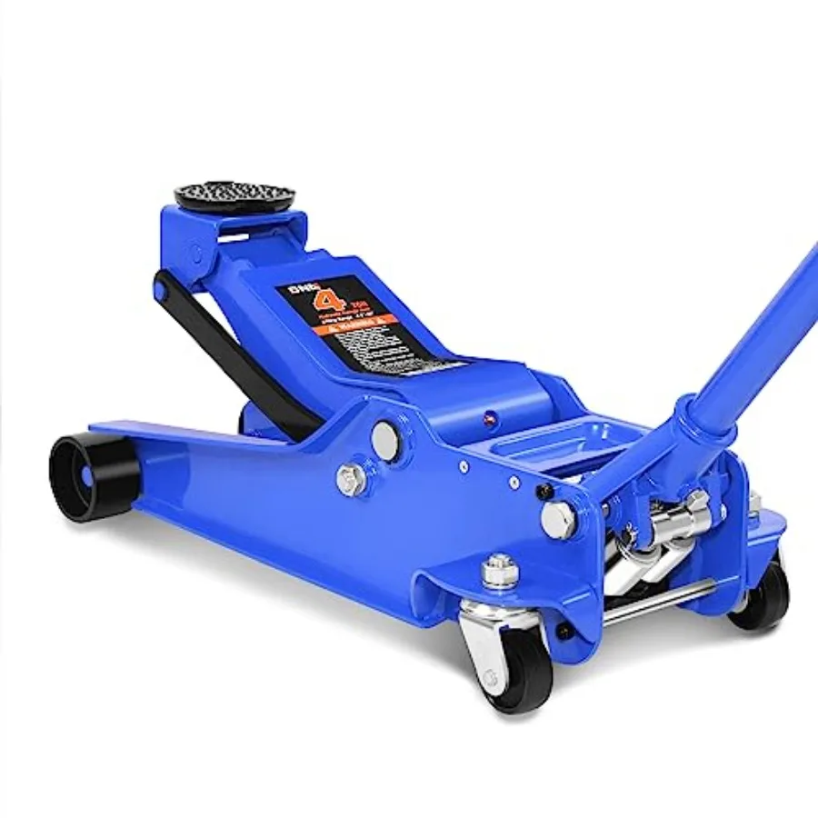 

Low Profile Hydraulic Trolley Service Floor Jack with 4 Ton 8000 lbs Capacity and 4.520 Lifting Range Ideal for Automotive Repa