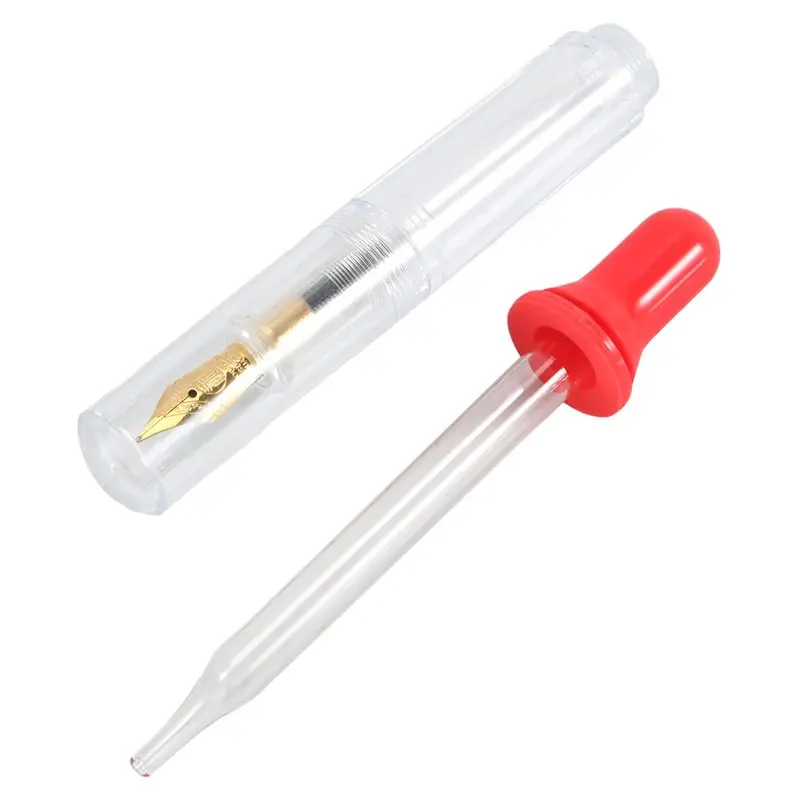 Mini Pocket-Size Eyedropper Fountain Pen Writing Ink Pen F Nib Ink Pen Portable Mini Pocket Pen-Y18A