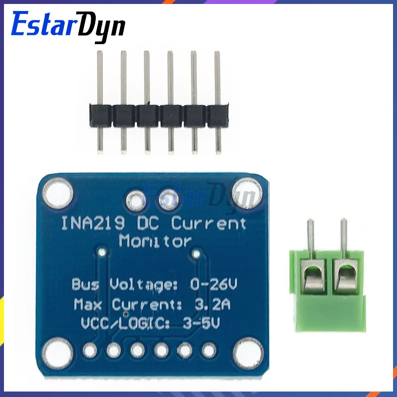 Estardyn INA219 Bi-directional DC Current Power Supply Sensor SOT23 Breakout Module DIY 3V-5V IIC I2C Power Monitoring Sensor