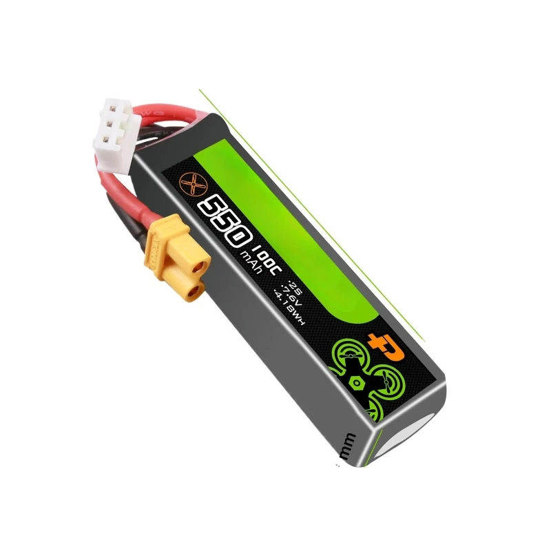 For RC FPV Racing Drone Quadcopter 2025 New OVONIC 550mAh 100C 2S 7.6V 3S 11.4V 4S 15.2V Lipo Battery with XT30 Plug