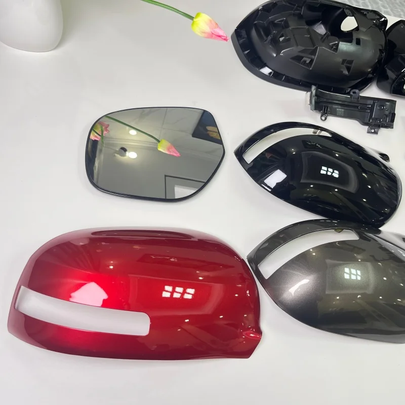 Für Mitsubishi Outlander 2013-2019 Auto Links Rechts Beheizbarer Außenspiegel Glas Spiegelabdeckung Rahmen Blinkerlicht Motor Neu – Detail 9