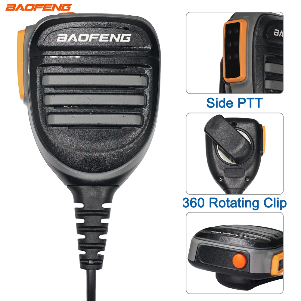 

Baofeng UV-9R Plus 9R Pro Водонепроницаемый плечевой динамик микрофон для Baofeng UV-XR PLUS/Pro UV-9R Walkie Talkie