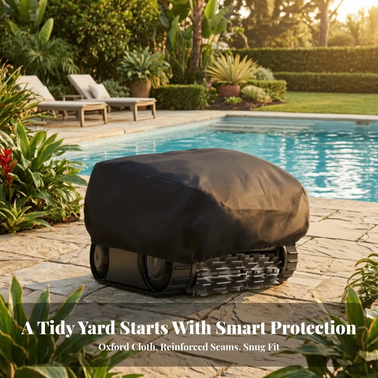 Waterproof Robotic Cover | Elasticized Bottom Edge, Pool Robot Cover with Drawstring, for Outdoor Storage