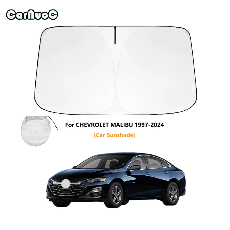 

For CHEVROLET MALIBU 1997-2024 Car Sunshade Sun Shade Front Rear Window Film Windshield Visor Cover UV Protect Reflector