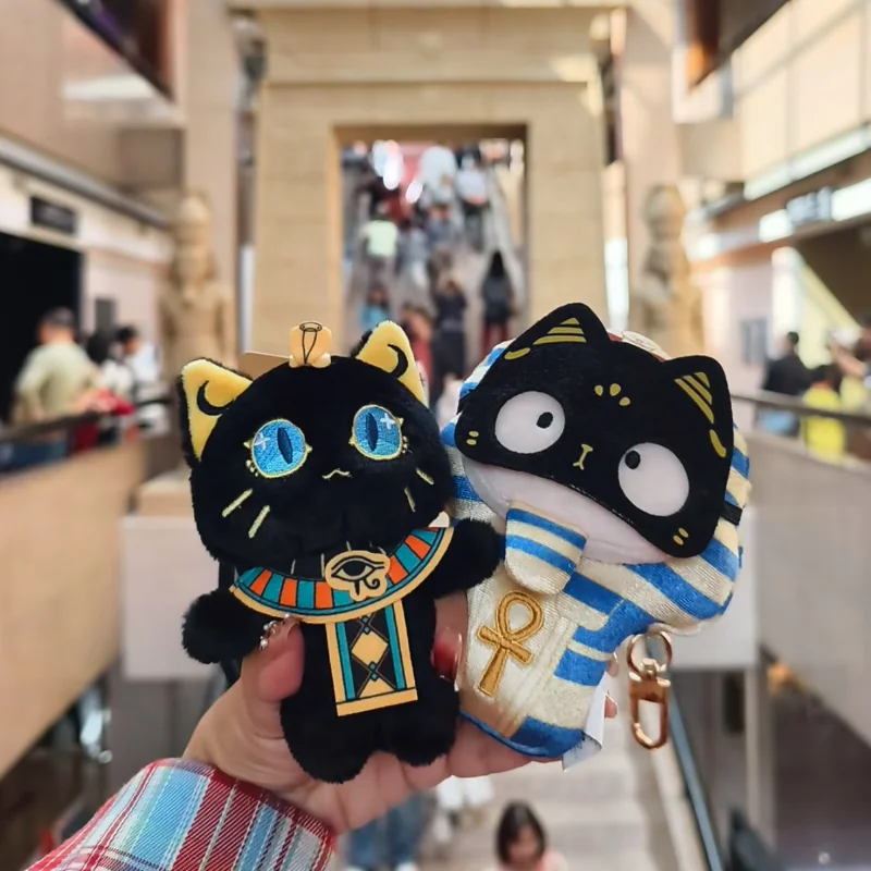 Egyptian Cat, Cleopatra Cat Figurine, Plush Pendant, Keychain, Car Ornament, Desktop Decoration Home Decor