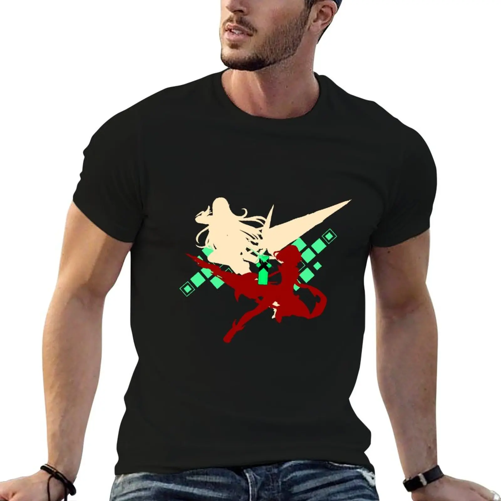 Xenoblade Chronicles 2 - Pyra & Mythra T-Shirt funny meme t-shirts for a boy mens graphic t-shirts hip hop
