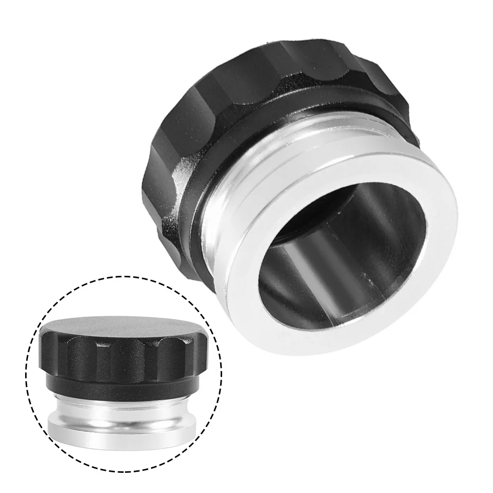 Tapa de tanque de combustible de alta calidad para cortacésped, 1 Uds., accesorios de 1,5 pulgadas, aleación de aluminio, anticorrosión, negro, resistente a los golpes