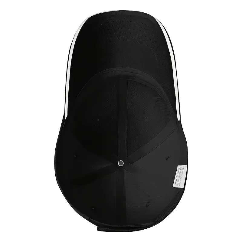 قبعة بيسبول جون 3:16 جولدن كروس - سوداء مع حروف بيضاء وتصميم متقاطع أصفر، قبعة جولف من البوليستر الناعم للجنسين