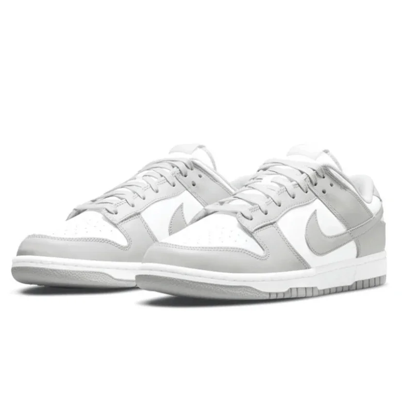 Nike Dunk Low Men Women Skateboarding Shoes Classic Unisex Sneakers Gray White