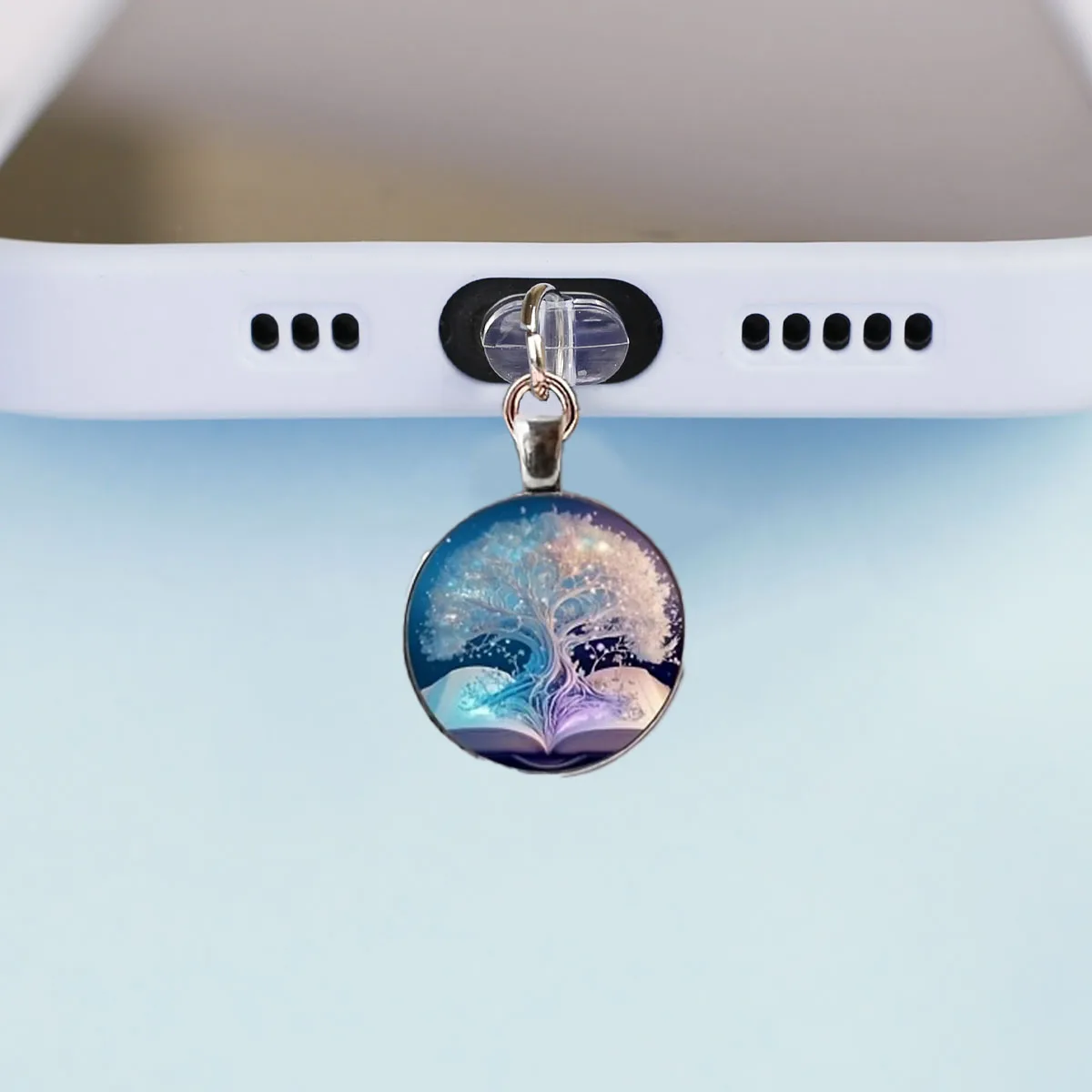 الهاتف المحمول الغبار التوصيل شجرة الحياة قلادة اكسسوارات الديكور آيفون نوع-c ميناء الغبار التوصيل مكافحة فقدان حبل هدية فريدة من نوعها