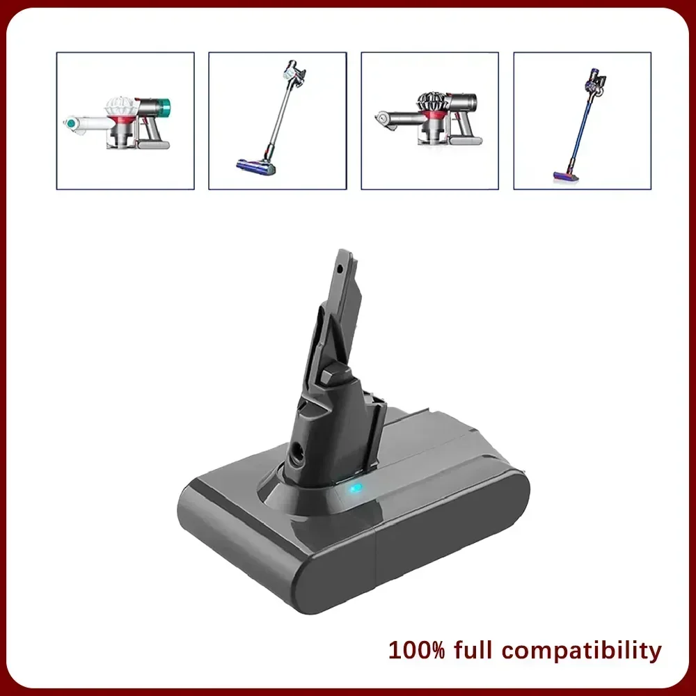 Battery For Dyson V7 SV11 21.6V 9800mAh lithium FLUFFY 9800 Trigger  Animal  6800 Car+Boat Tools Rechargeable Battery