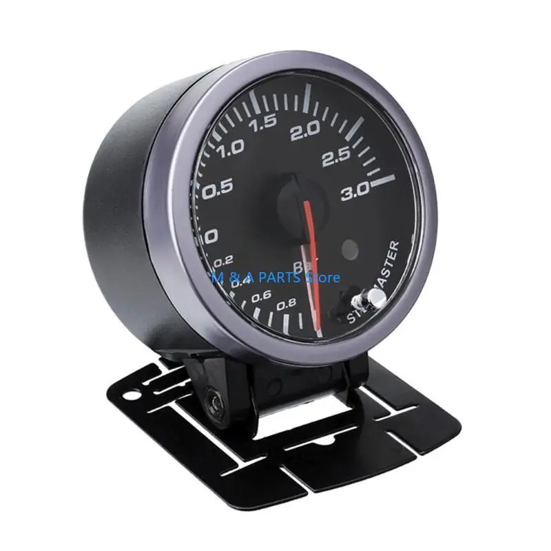 

U1JF Professional 60mm 12V 0~3BAR Car Boosts Turbos Gauge Optimize Engine Power Vacuum Pressure Meter Accessories