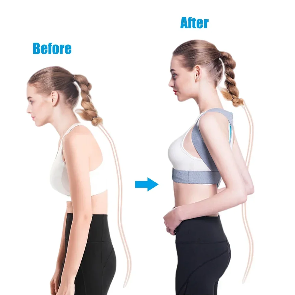 Adjustable Back Shoulder Posture Corrector Belt Clavicle Spine Support Brace Reshape Body Health Fixer Tape corrector de postura