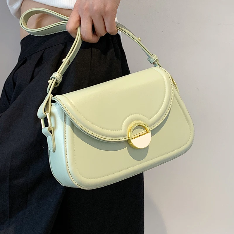 

Spring Luxury Single Shoulder Bag for Women Fashion Pu Leather Versatile Underarmbags Ladies Casual Commuting Handbag