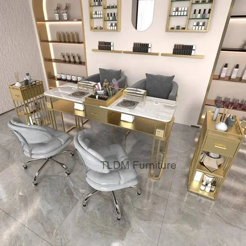 

Accessories Stand Nail Table Workstation Manicure Barbershop Beauty Nail Table Modern Receptio Tavolo Per Unghie Salon Furniture