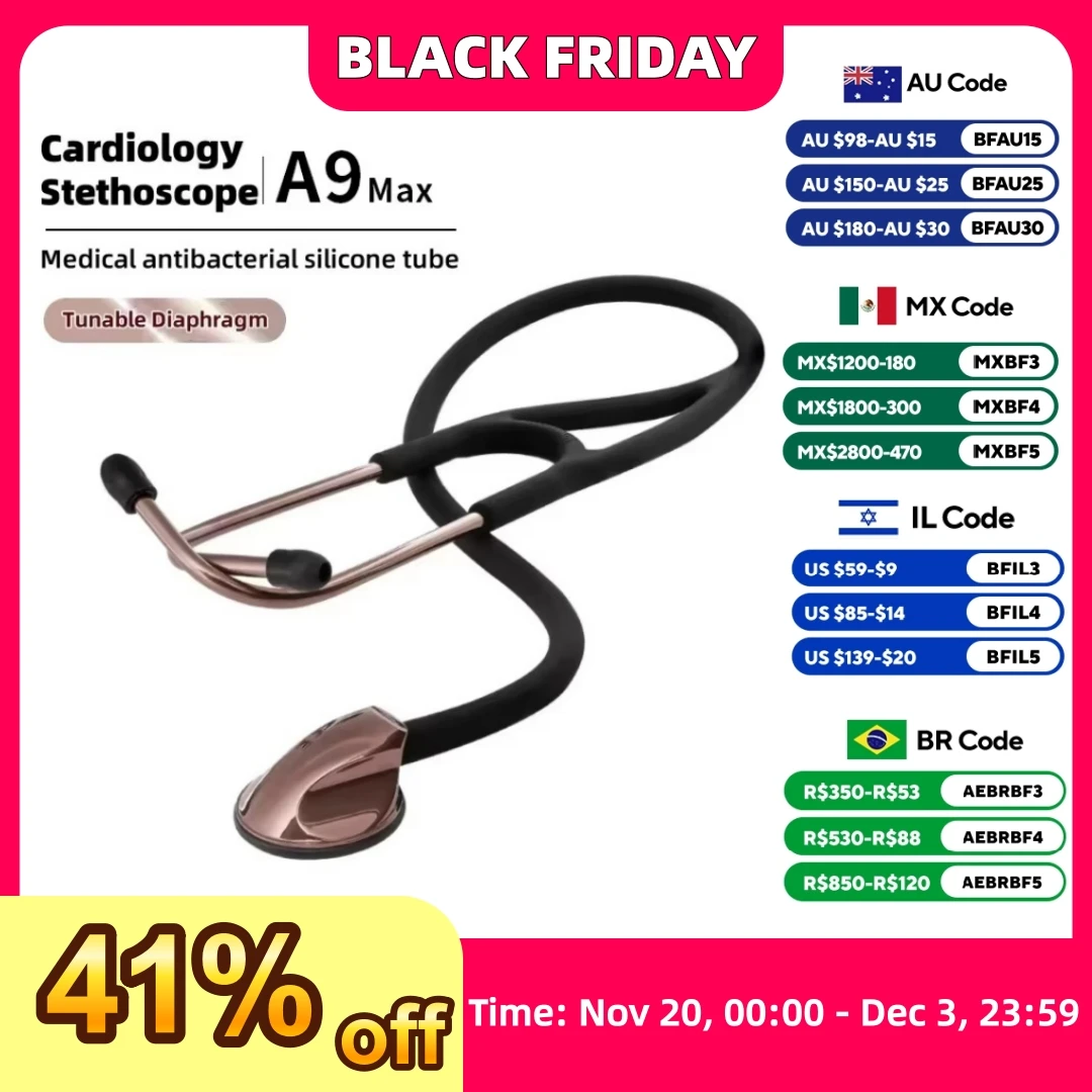 

Караентный медицинский профессиональный кардиологический стетоскоп, диагностический стетоскоп, мастер-кардиологический стетоскоп для медсестры, здравоохранения