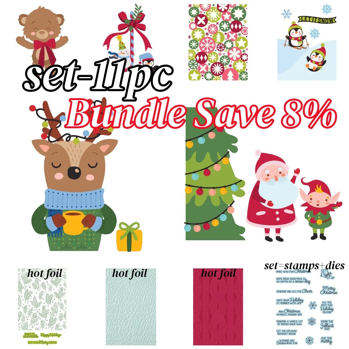 October 2026 New Christmas Tree Cutting Dies Stamps Stencil Hot Foil for DIY Scrapbook Paper Card Craft Handmade Decoration