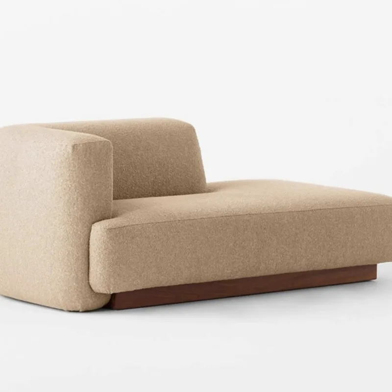Scandinavische lichte luxe eenvoudige stoffen dubbele bank