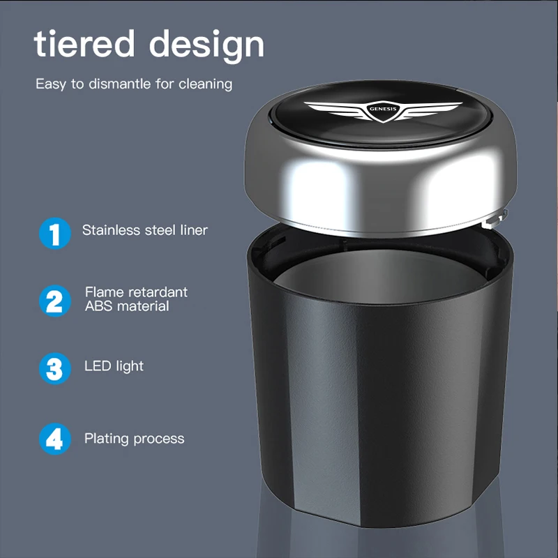 car ashtray accessories for vehicles Car novelty for Genesis G80 GV70 GV80 GV60 G70 Essentia Neolun G90 GV90 X