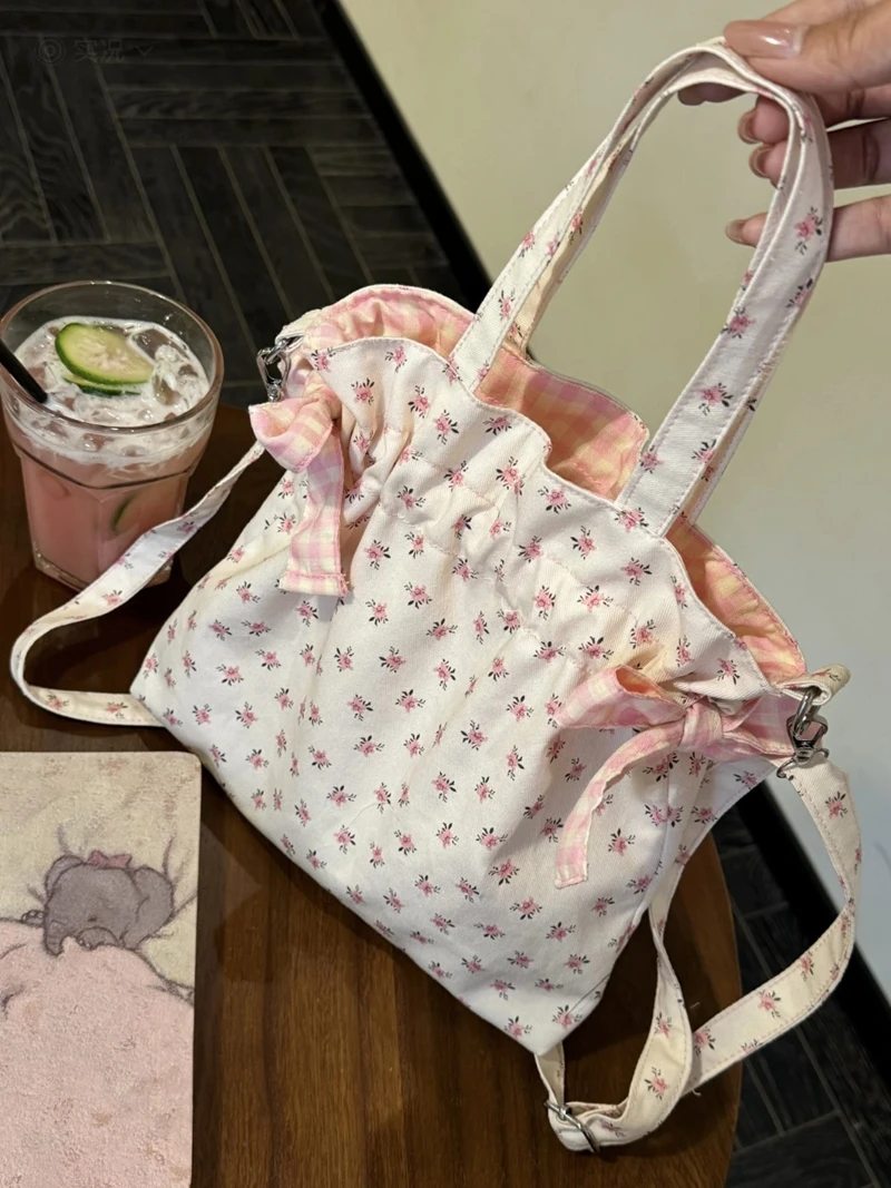 الحلو القوس الأزهار حقيبة يد فتاة واحدة الكتف حقيبة كروسبودي المنظم حقيبة الهاتف السفر حقيبة تسوق