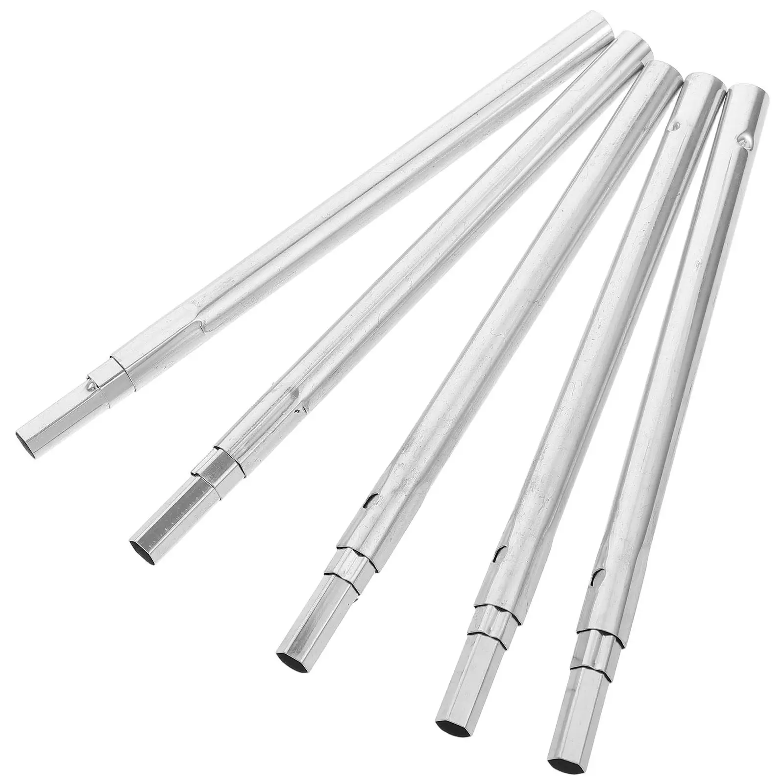 5Pcs Heavy Duty Folding Umbrella Telescoping Center Shaft Pole Replacement Outdoor Umbrella Rod Repair Parts Portable view 2
