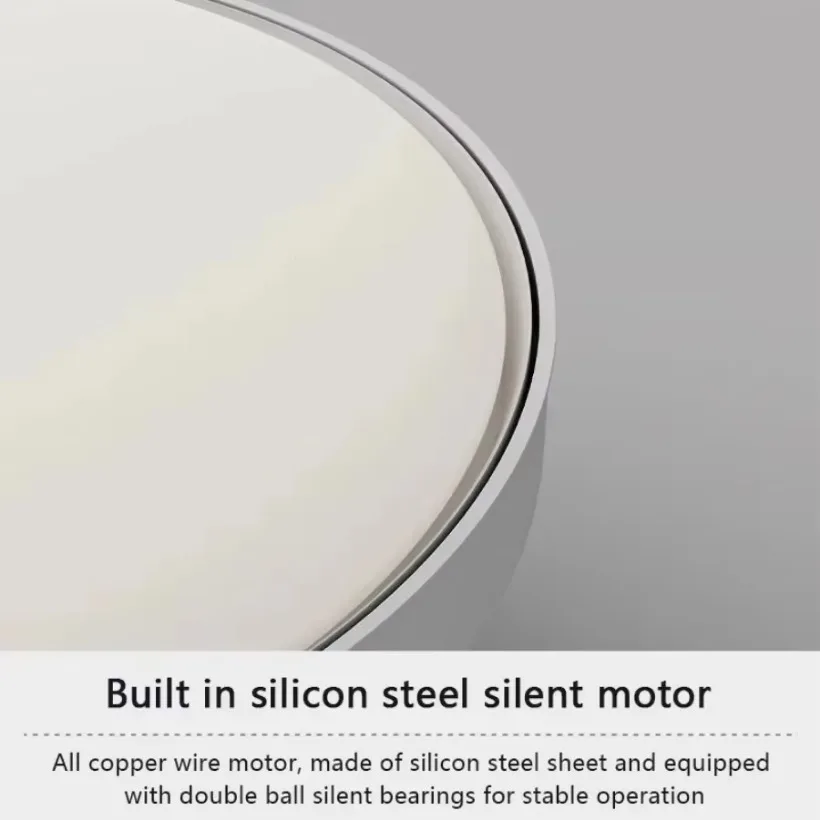 2025 New Invisible Bladeless Ceiling Fan With LED Light 6-speed Remote Control Home Fans Bedroom Living Room Decor Lighting - Image 6
