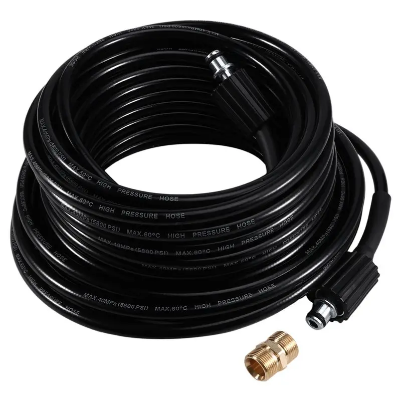 Pressure Washer Hose Quick Connector Hose And Extension Coupler For Swimming Pools Siding Washing Cars Floors-N32R