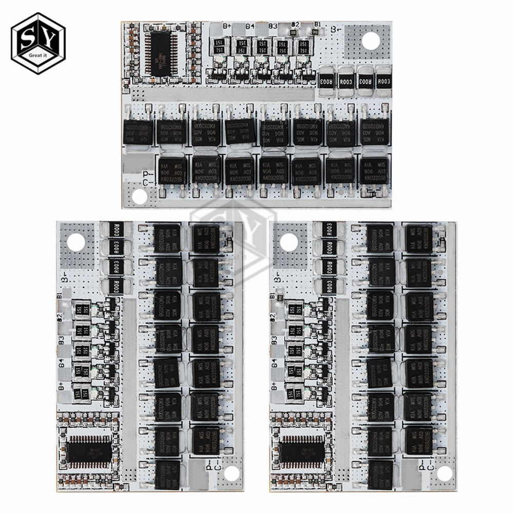 3s/4s/5s Bms 12v 16.8v 21v 3.7v 100a Li-ion Lmo Ternary Lithium Battery Protection Circuit Board Li-polymer Balance Charging
