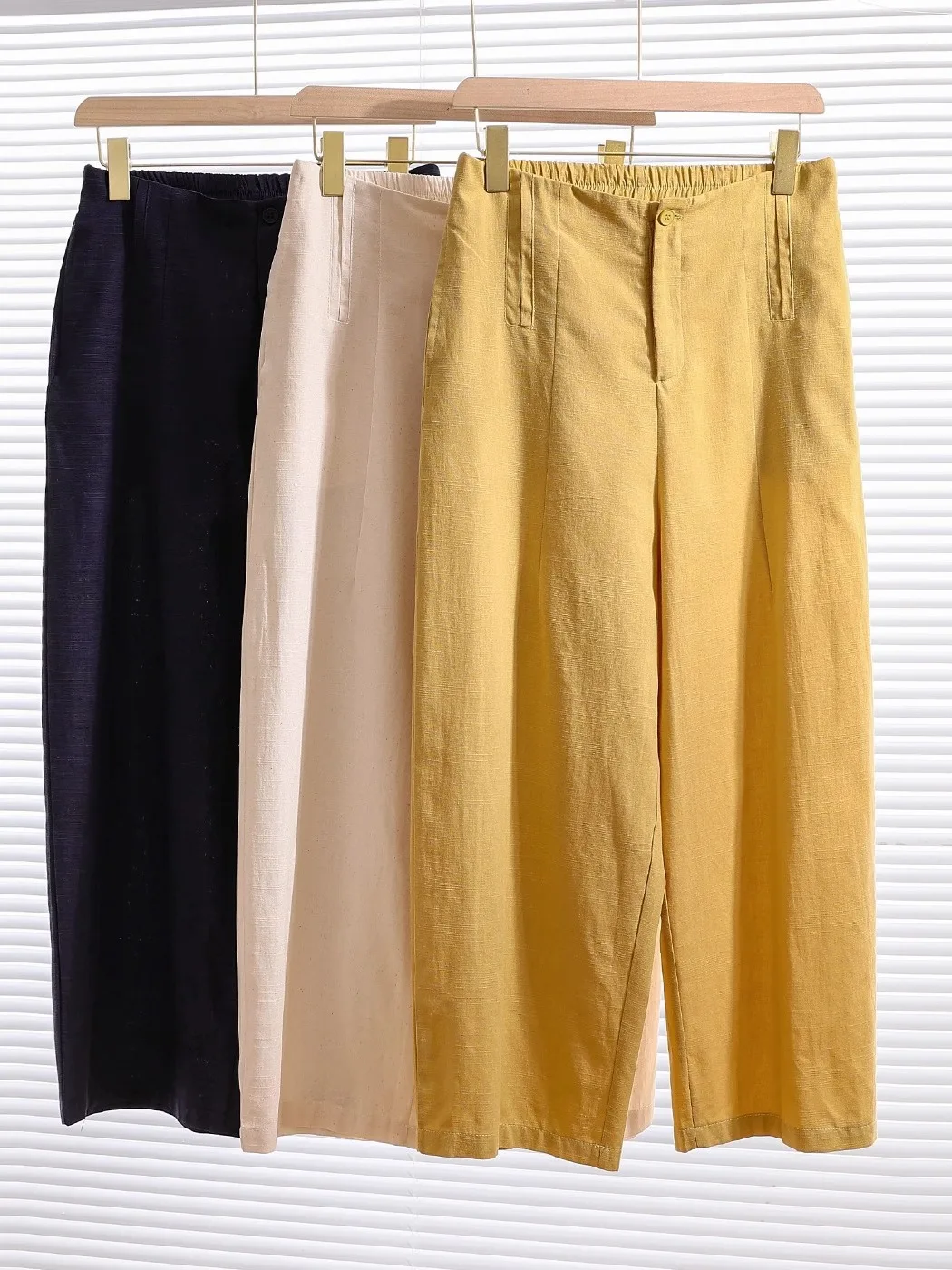 

Женские летние свободные брюки-баллоны с высокой талией из хлопка и льна, больших размеров, с эффектом похудения, повседневные, широкие штанины