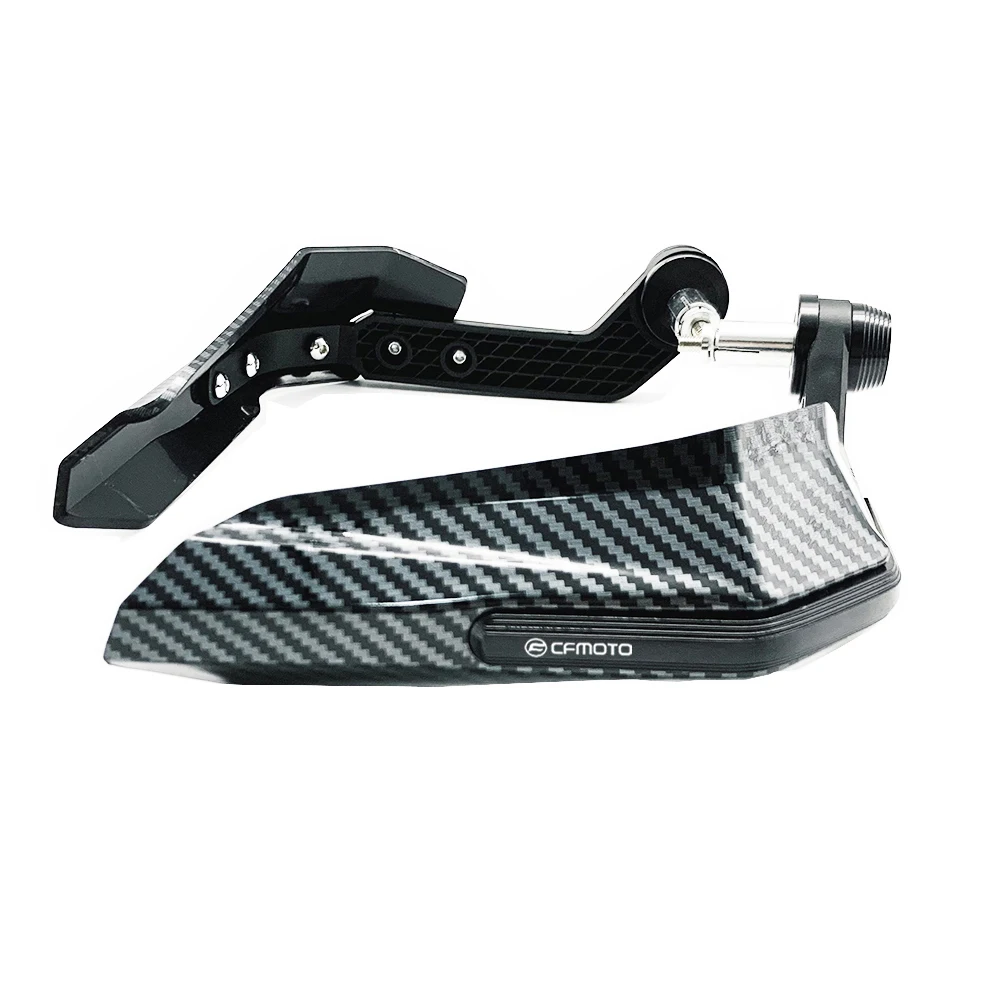 Protection de levier d'embrayage de frein d'extrémité de moto coupe-vent, motif en fibre de carbone, poignées de guidon, CFMOTO CF650NK 400NK 650NK 650TR