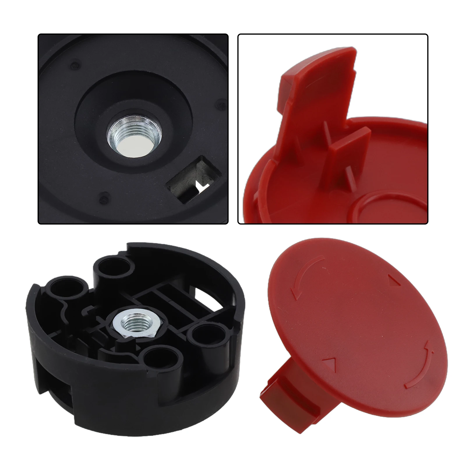 Cutter Head and Cap Cover Set Compatible with For Bosch For AFS Brush Cutters Model Numbers Include F016F04841 F016F04839