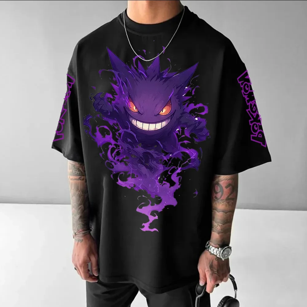

Pokemon Trend Short Sleeve Summer Trend Comfort Sports Casual Half Sleeve Popular Couple Clothing Half Sleeve Short Sleeve Top