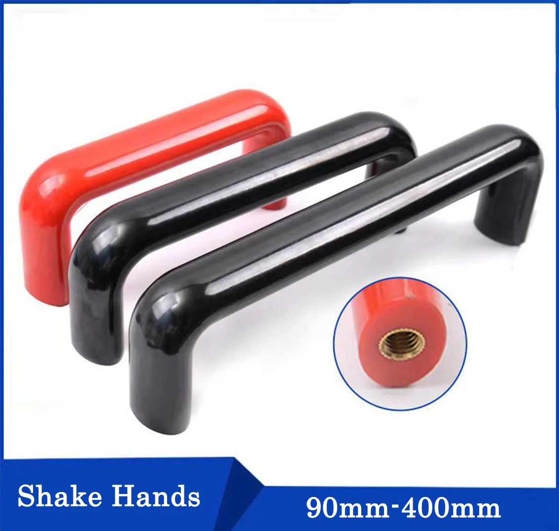 1/3Pcs Elliptical Rubber Wood Red/Black Cabinet Door Handles Drawer Knobs Home Improvement Furniture Handle Hardware Accessories