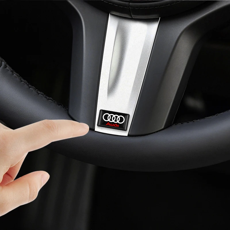 10 قطعة ملصقات الايبوكسي ديكور السيارات الداخلي ملصق مائي لأودي A3 A4 B5 B6 A3 8P 8V 8L A5 A6 C6 C5 A1 A7 A8 Q2 Q3 TT RS3 RS4