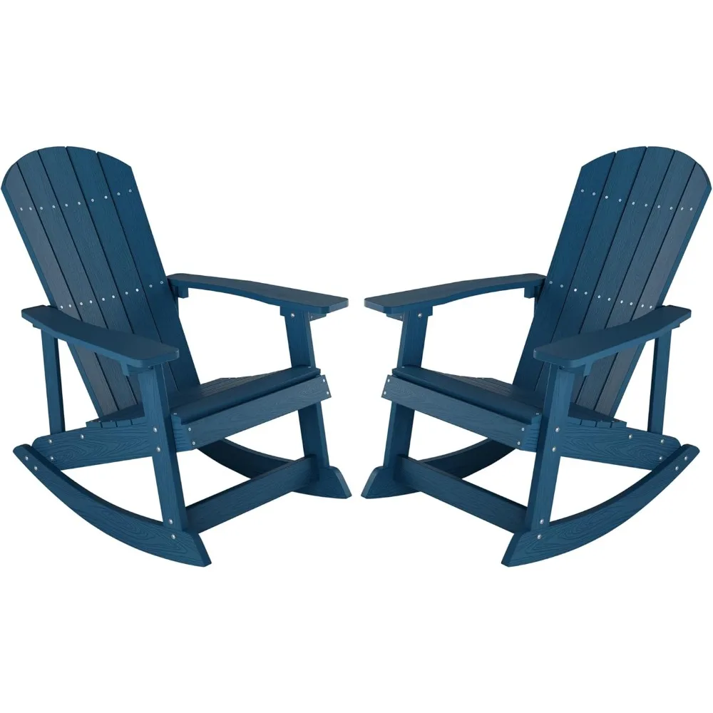 

Outdoor Rocking Chairs Set of 2,Adirondack Rocking Chairs,Patio Rocker Chair with Wide Back,Oversized Rocker Chair, Look Like R