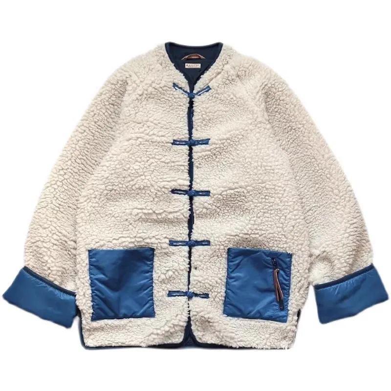 2026 KAPITAL  Cashmere fleece Tang suit loose-fitting jacket coat TX1509