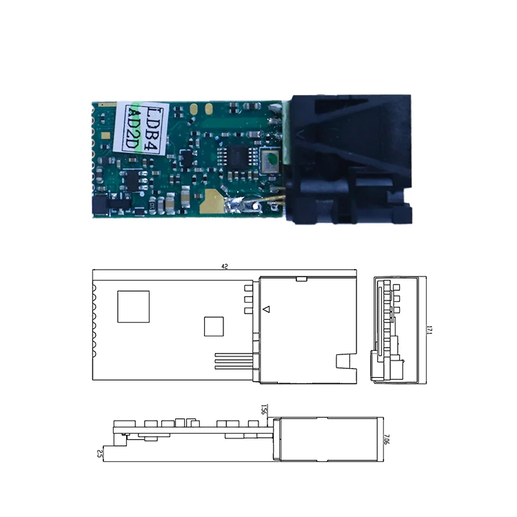 Smallest Distance Laser Module TTL 25cm Sensor Range Smart Trash Bin Distance Sensor For Home