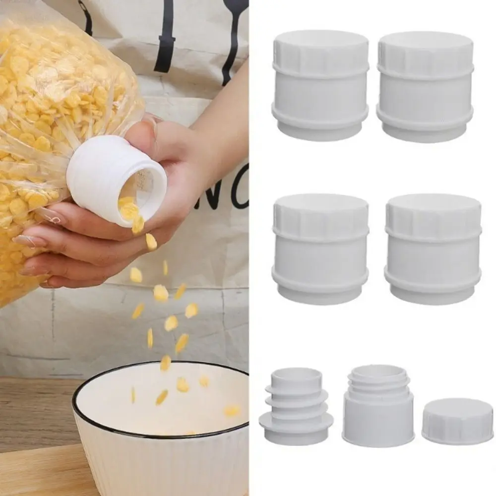 

5Pcs Moisture-proof Sealed Bottle Cap Fresh-keeping Sealed Fresh-keeping Cover Smooth Pouring Insect-proof