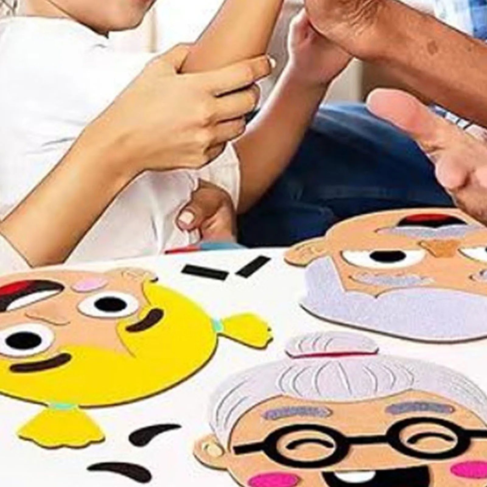 Brinquedos Sensoriais para Crianças e Adultos, Multi-Expressão, Adesivos Faciais, Aprendizagem Social e Emocional, Pré-Escolar Express, Happy Angry Etc.Faces Jogos