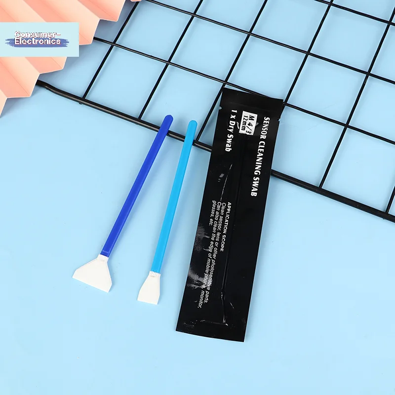 【5Pcs Dry 12mm/24mm Camera Sensor Cleaning Swabs Kit Digital Camera Lens Cleaner Swab For Camera】