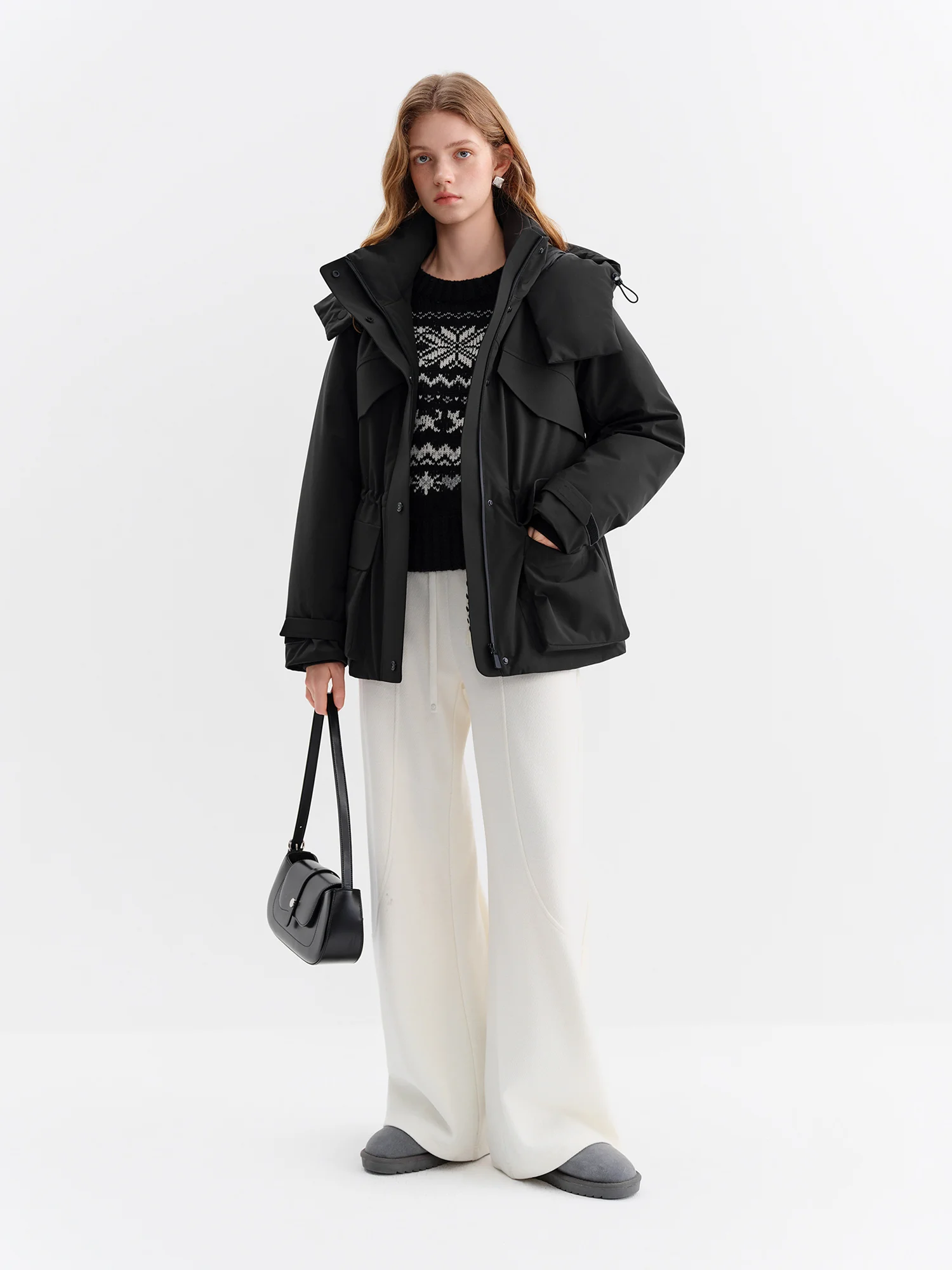 FSLE 2025 Winter Dames Gordel Taille Opstaande Kraag Pufferjas Techwear Jas Thermische Isolatie Waterdicht Licht Outdoor Parka