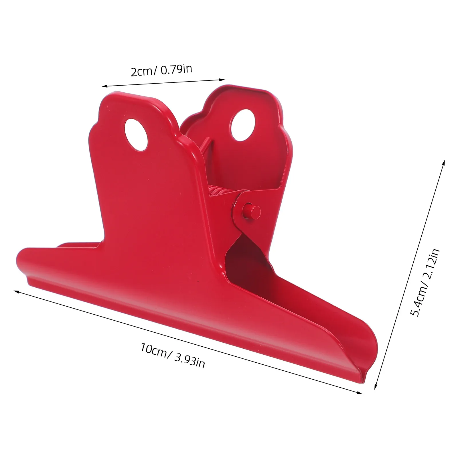 5Pcs Ticket Folder Metal Bulldog Clips Red Large Binder Clips Office Document Filing Paper Clamp Organizer for Bills Receipts