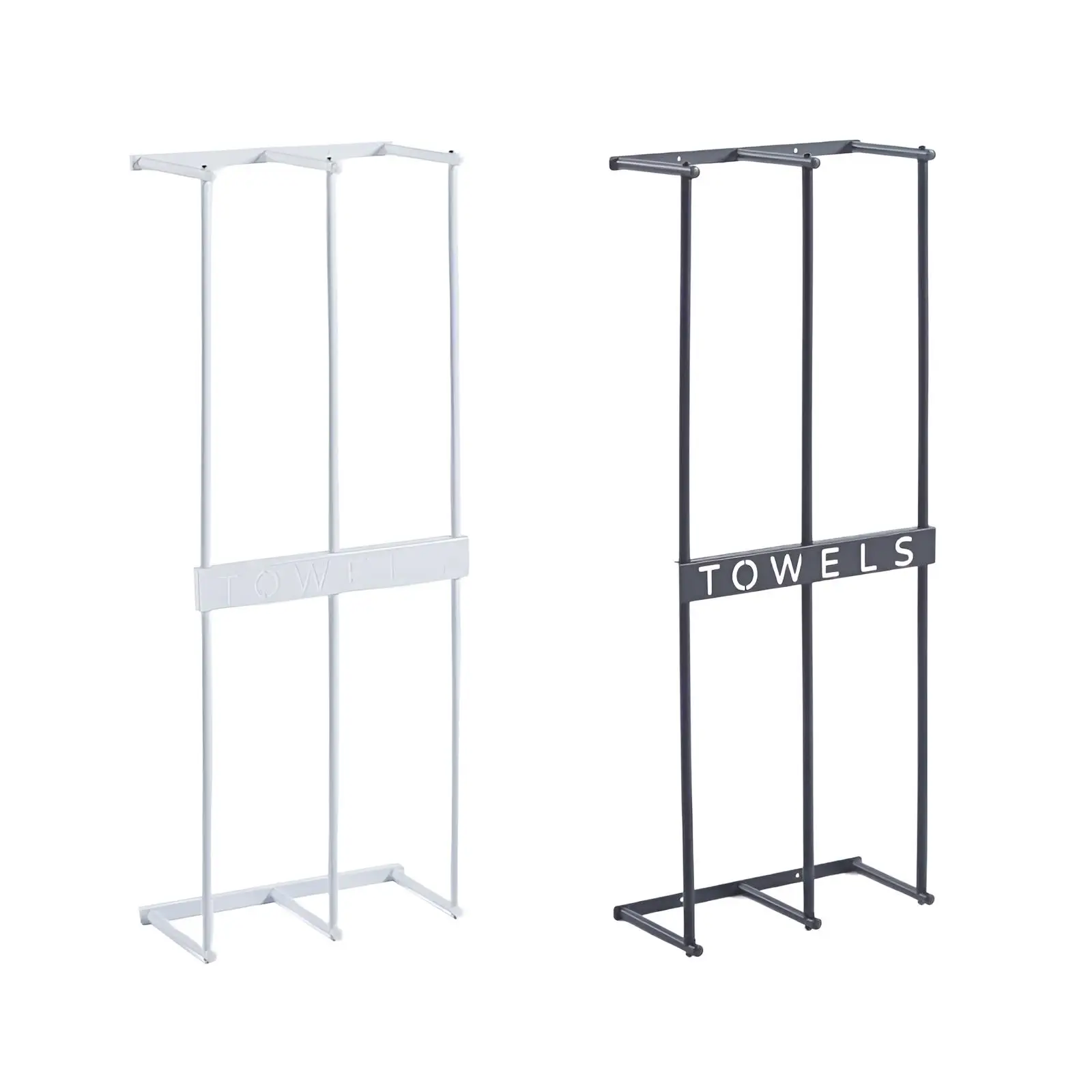 

Towel Rail, Bath Towel Holder, Bathroom Towel Rack, Wall Towel Rack for Folded Large Towel