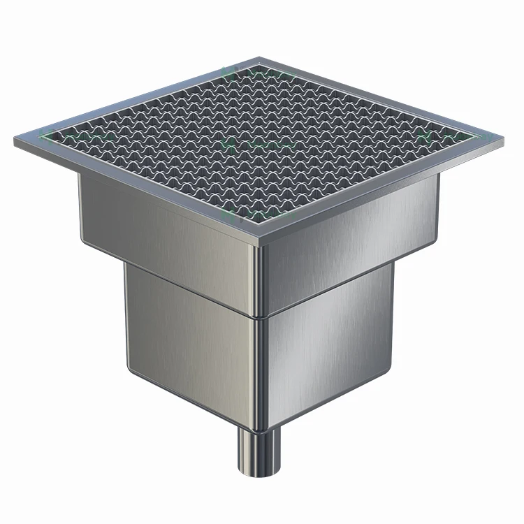 Hygienic Industrial Drain Channels Stainless Steel Floor Drain Gully Grating and Slot Drain System for Commercial Kitchens