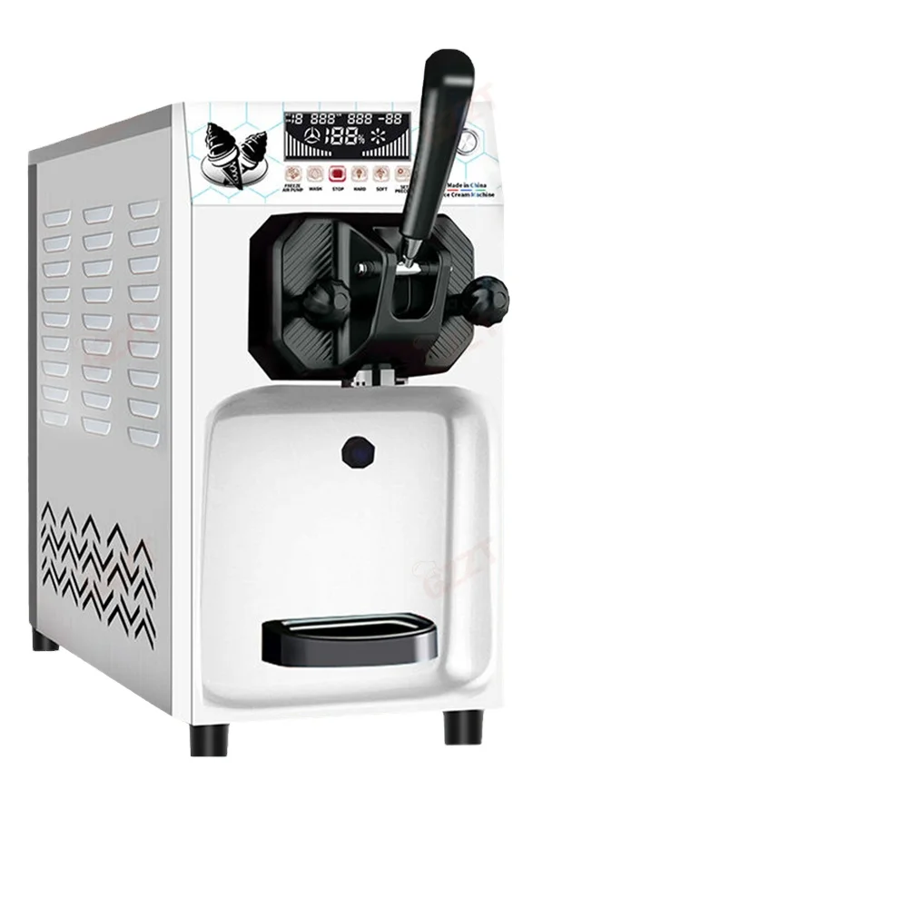 

Импортный компрессор, столешница с одним вкусом, машина для мягкого мороженого, небольшой размер, настольная машина для дозатора мягкого мороженого