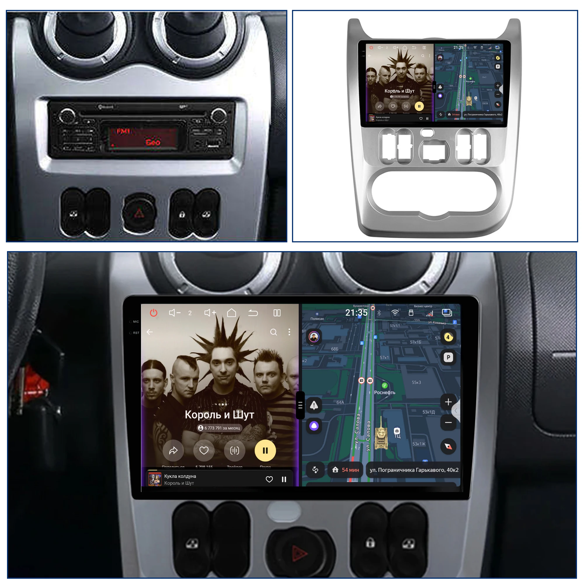 Redpower Crystal Sound 850 Pro Max  Android Car Radio Player Screen for Renault Logan Duster 2009-2012 CarPlay Bluetooth