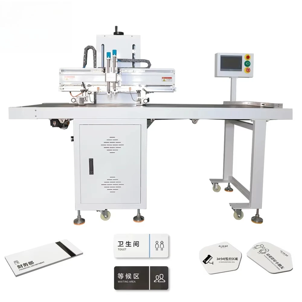 Silk Screen Printing Machine 30x50cm Print Area With Belt System