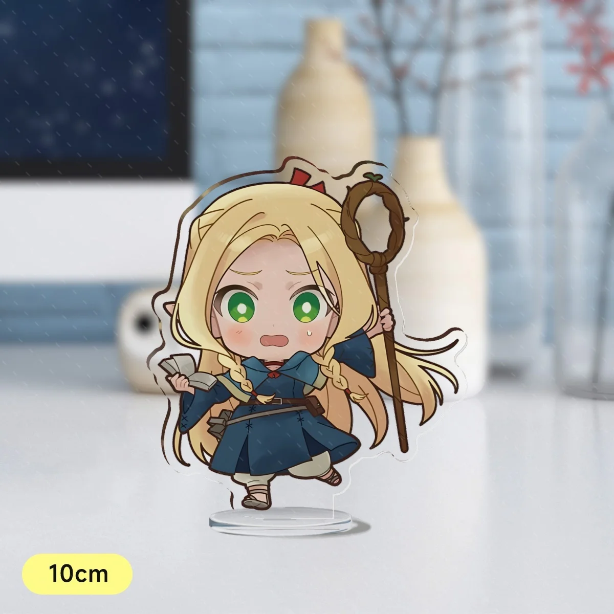 Anime Delicious in Dungeon Meshi Lilo and Stitch Pendant Acrylic Stand Figure Display 10CM Model Plate Desk Display Ornament